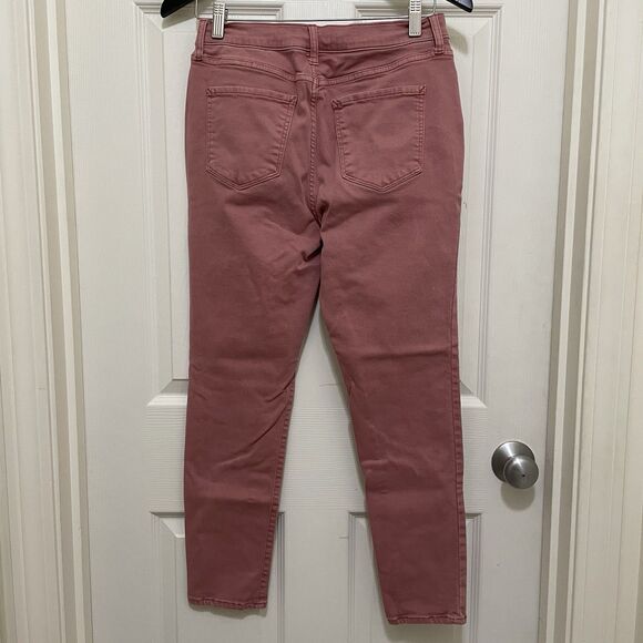 A.N.A  A New Approach Jeans High Rise Skinny Ankle Pink‎ Button Fly Women's Sz 6 - Picture 2 of 8